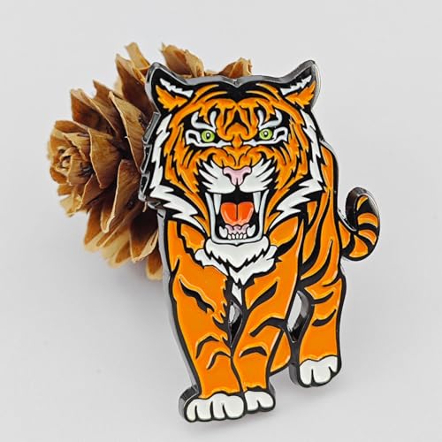 Enamel Pins for Backpacks, Tiger Animal Enamel Pins for Lapel Pins Badges Brooches Souvenirs Gifts, Cute and Fashionable3