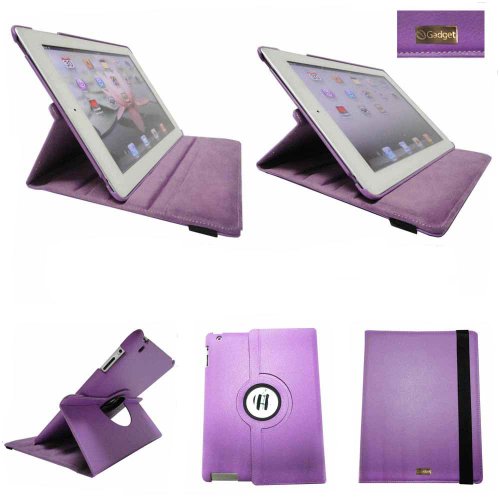 IGadget iPad2 360 Degrees rotante Viola Custodia