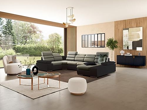 Scegli la comodità del divano angolare BOILEAU! Ti farà trascorrere bei momenti di relax tra amici o in famiglia! Dim: L362 x P185/217 x H86/100 cm angolo a dx