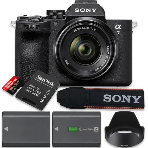 Sony Alpha 7 V Full-Frame Hybrid Mirrorless Camera: 30fps Blackout-Free Shooting, AI Autofocus + Sony - FE 28-70mm f/3.5-5.6 OSS Interchangable Standard Zoom Lens (Value Bundle)