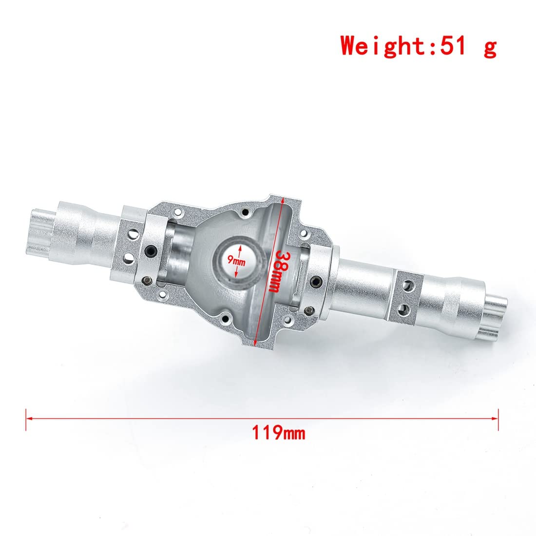 1/2 LOT POIDS Lourd Pour RC Redcat GEN8 Essieu Avant Arrière Ensemble - Foto 8