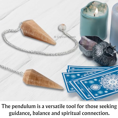 Image of Cream Moonstone Pendulum Dowsing Tool