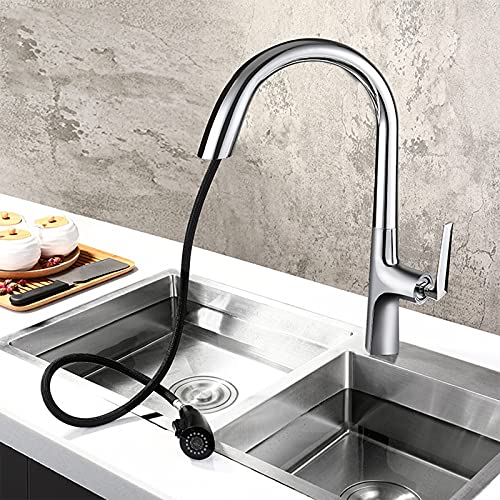 Robinet de cuisine à arc élevé avec douchette pour simplifier vos recettes - 4