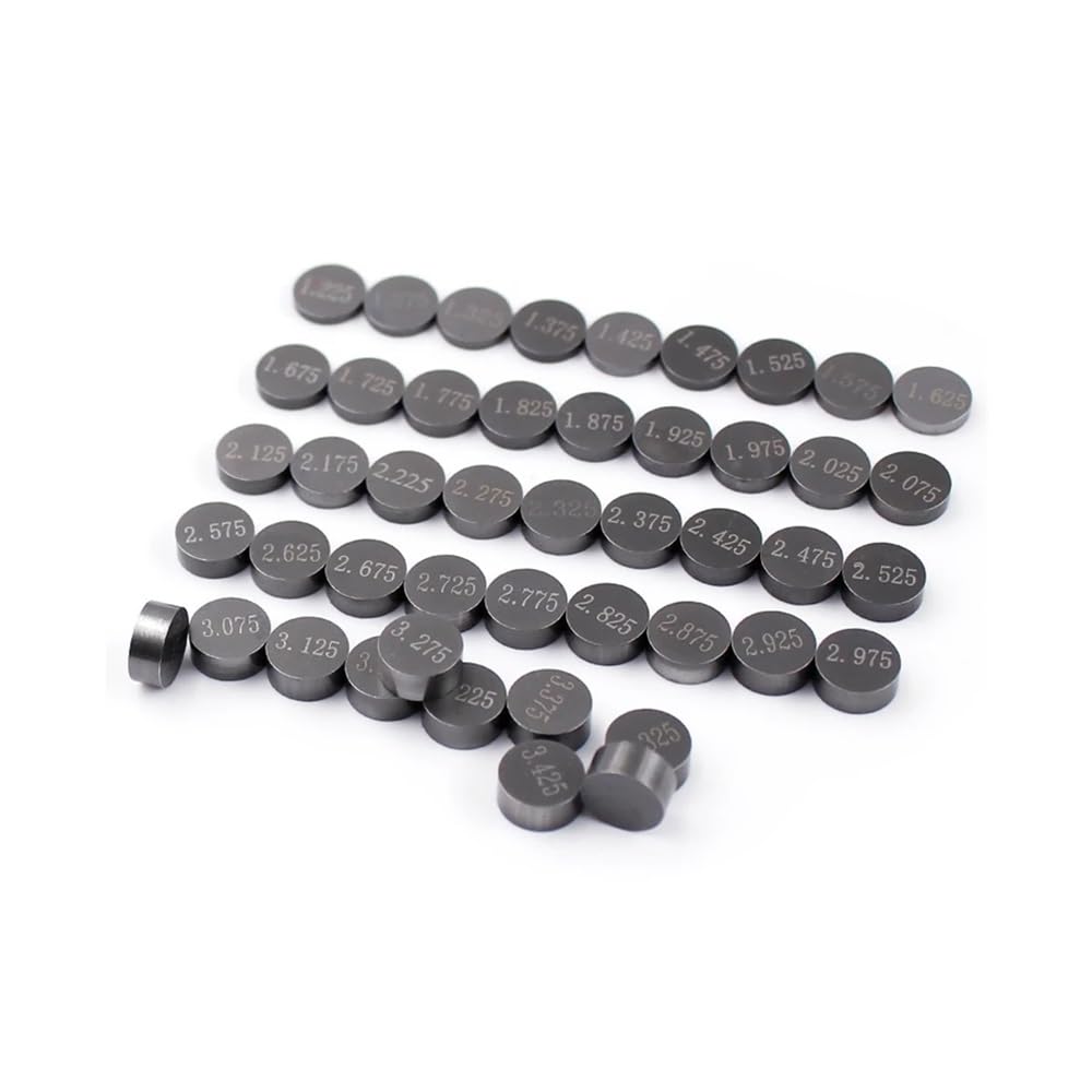Cales de soupape 7.48 mm kit de réglage distribution moto 46 pièces