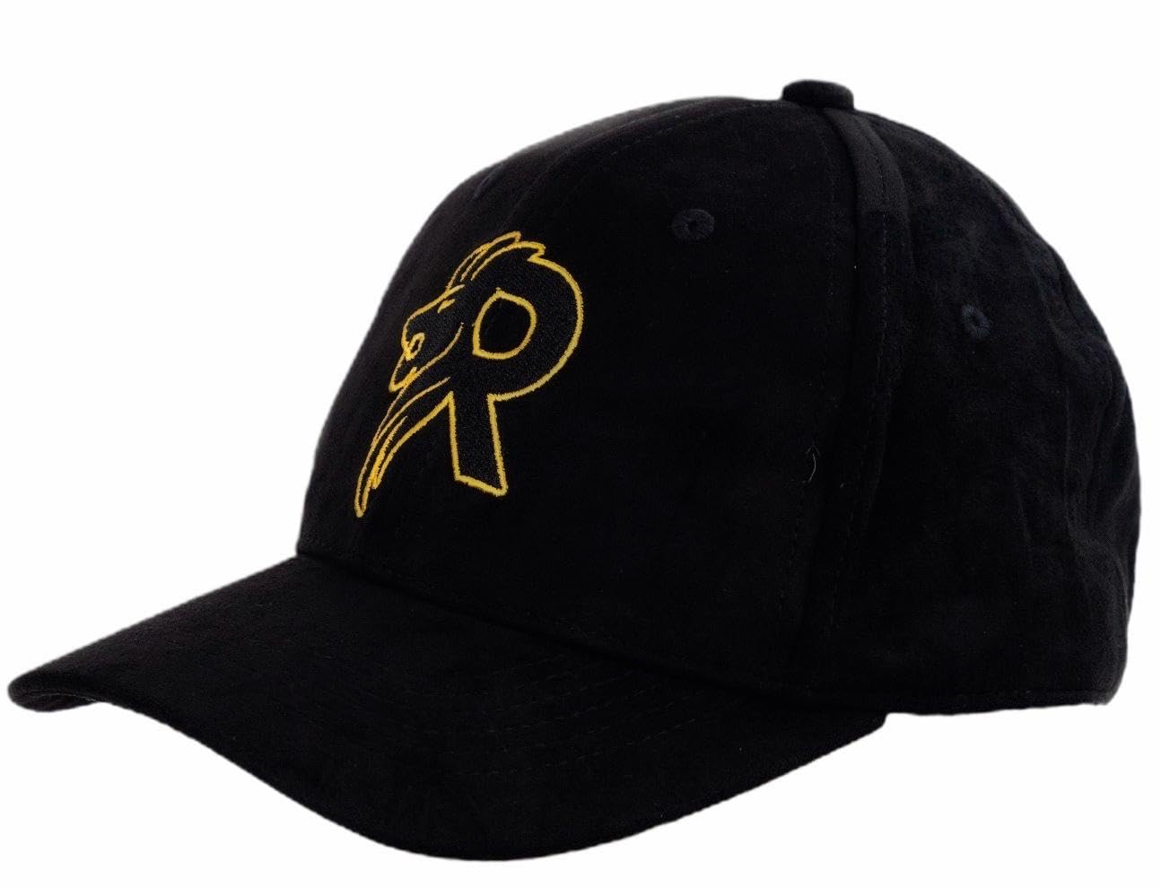 R&R Supplies Ltd Baseball Cap with Embroidered Logo, Black, Adjustable Fit