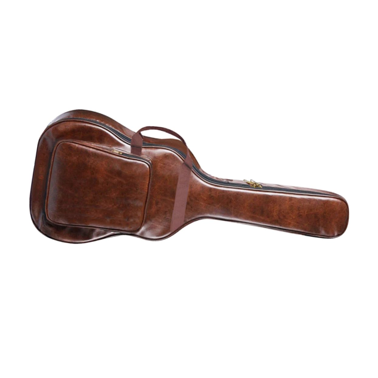 GOOHOCHY Ergonomic Double Shoulder Design Guitar Bag 40/41inches Hard Case Brown Gig Bag Folk Guitarra Case Stringed Instruments Package Portable