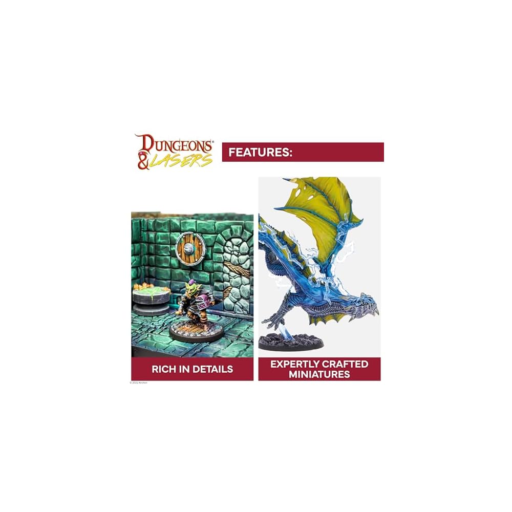 Dungeons & Lasers - NPC Miniature Pack | Set Di 4 Scale In Pietra E Legno