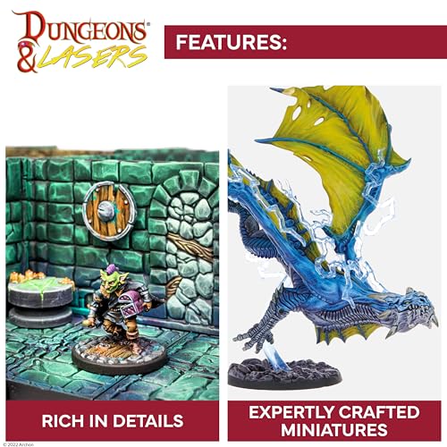 Dungeons & Lasers Prepainted Terrain Sets for DND and Tabletop RPG Games - 5E Compatible with 28mm-32mm Scale Miniatures - Modular Design for Fast Assembly (Abandoned Mines) by Dungeons & Lasers - Image 7
