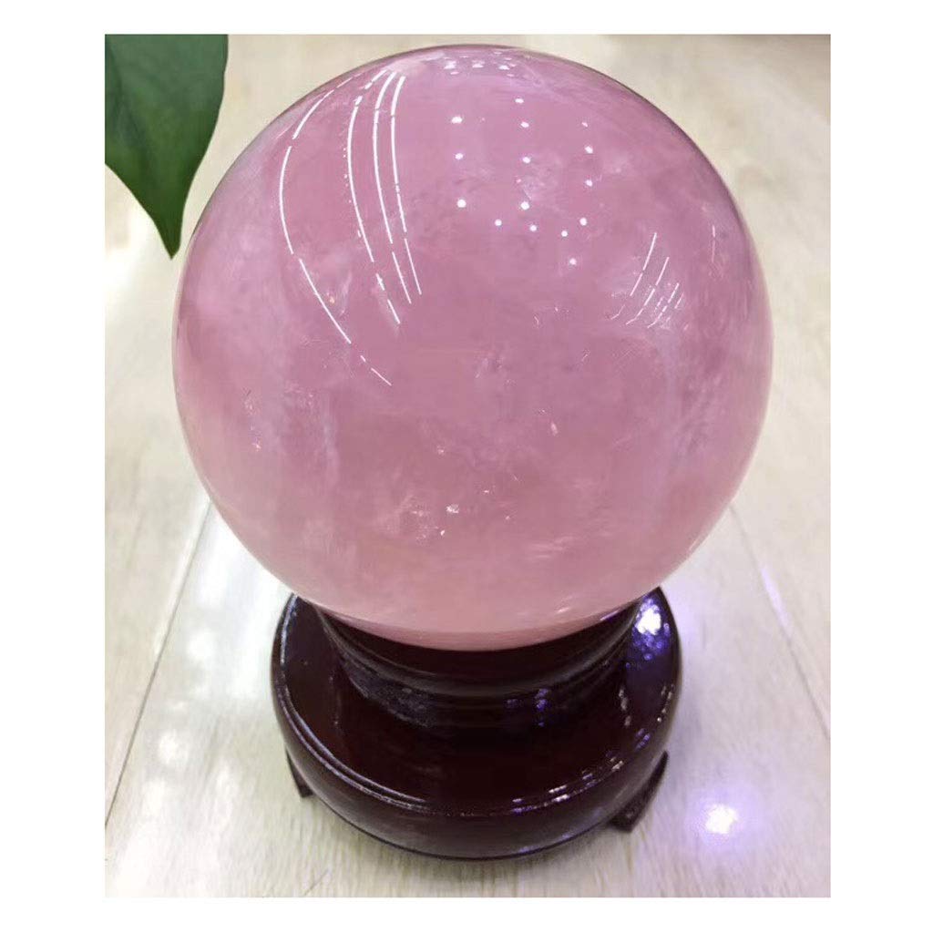 BKGWCSOR Feng Shui Ornaments Crystal Ball/Photography Ball Crack Powder Office Auspicious Stone Carving Gift for Photography Decoration (B 4CM)