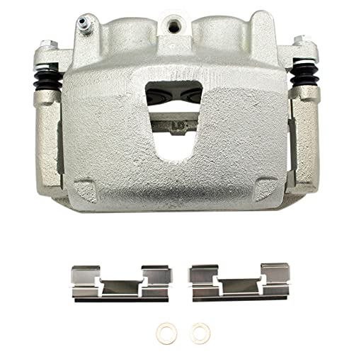 Image of TRQ Front Left Brake Caliper w /Bracket Drivers Side | For 2006-2010 Jeep Commander 2005-2010 Grand Cherokee