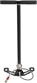 Handpumpe,Hochdruck-Handpumpe 6000 psi 3-stufige Pumpe Wolframstahlkörper für PCP Luftpistole Bootsreifen Ball