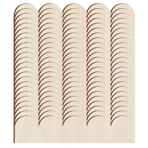 Friso de madera ondulada sin acabar para manualidades de Navidad y pared 2