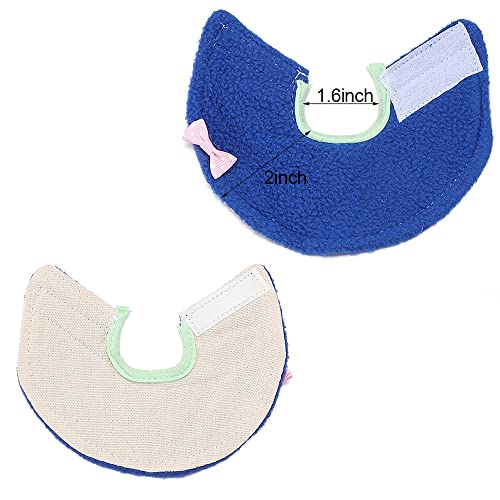 Image of 4 Pcs Adjustable Bird Cone Collar, Elizabethan Collar Parrots Protection Cover, Anti-bite Anti-Licking Wound Healing After Surgery Collar Cones(L)