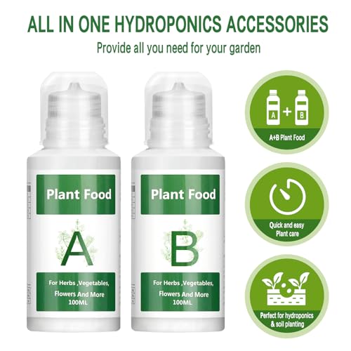 Nutrientes Hidropónicos 800 ml A y B para Plantas miniatura 2