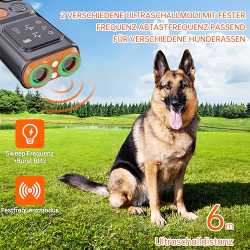 BarkGuard - Bark Guard Anti Barking Device for Dogs, Antibell für Hunde, 2024 Neues Hundebellen Abschreckungsgerät mit HD Display und LED Taschenlampe, Hundetrainings Geräte Verhaltenshilfen (1PC)