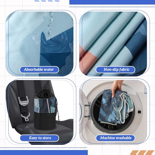 Image of Hahafelt 2 Pack Car Seat Towel Cover with Storage Bag, Sasquatch