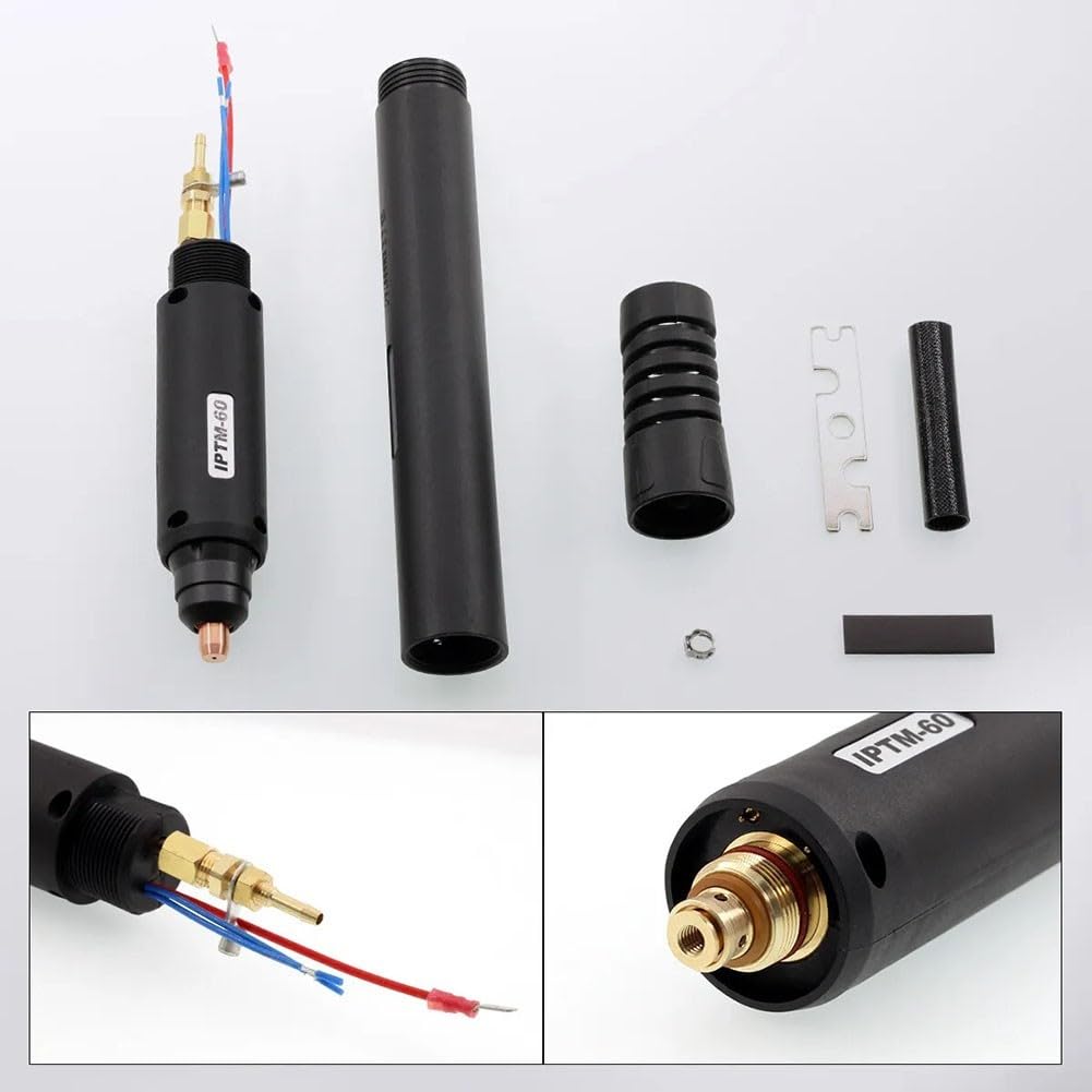 Cabezal de antorcha de plasma sin HF 60 A, montaje recto para PT-60 para IPT-60 para IPTM-60 para maquinaria de corte CNC Pilot WSP062017