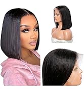 RLHAIR Bob Wig Human Hair 13x4 HD Lace Front Wigs for Black Women Frontal Bob Wig Human Hair 180%...