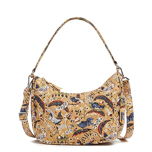 Image of Vera Bradley Women's Cotton Frannie Crescent Crossbody Purse