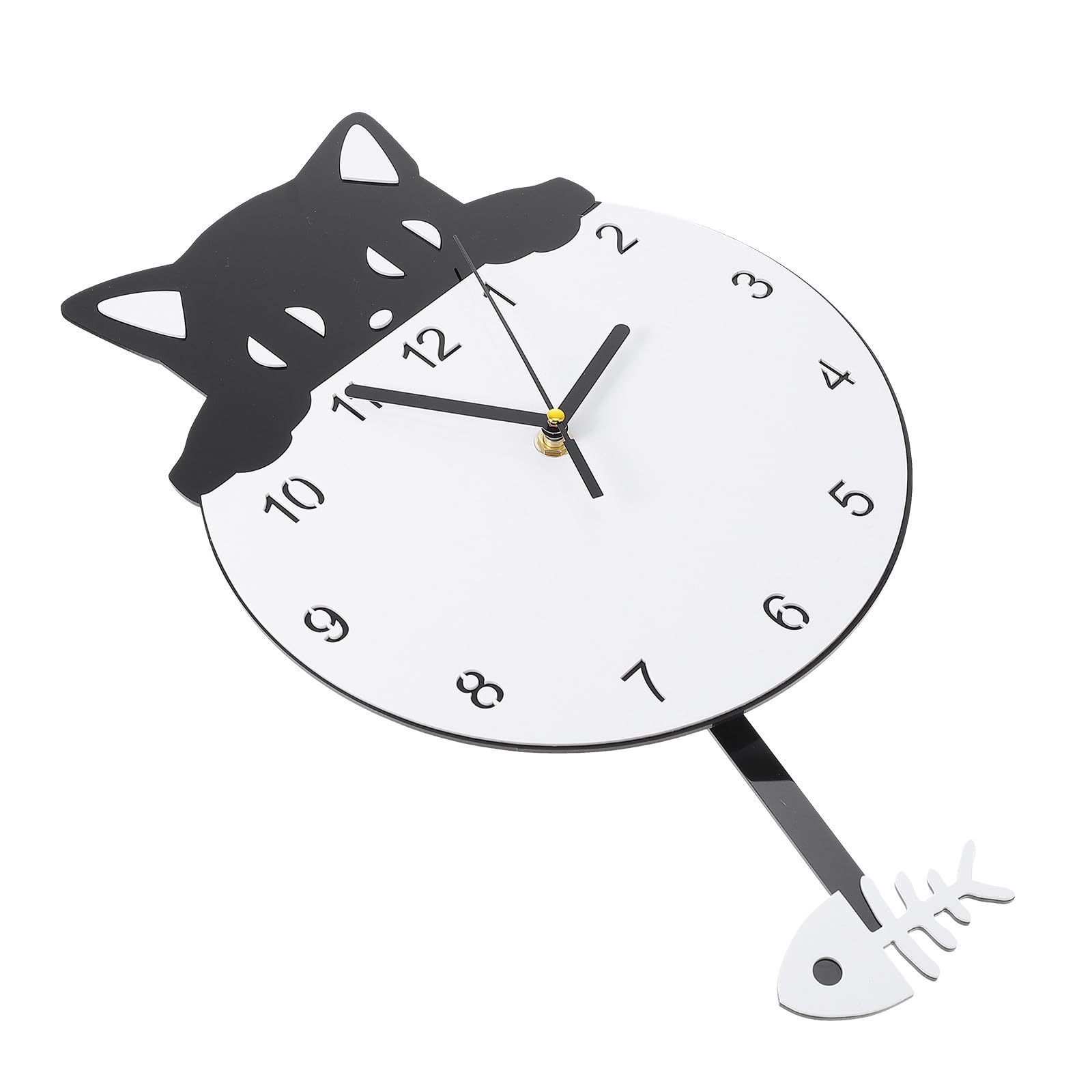 Horloge murale chaton pour le salon et la décoration de la chambre des enfants