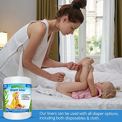 Baby Diaper Liners Bamboo Cloth - Thumbnail 4