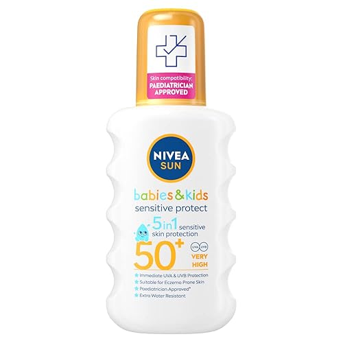 Nivea Los niños protegen y sensibles Sun Spray con Spf 50+ muy alto - 6.8 fl oz