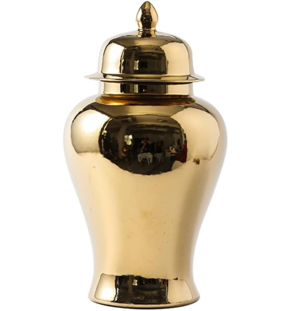 Ingwer glas mit deckel Ingwergläser Keramikvasen, Ingwergläser Mit Deckel Für Heimdekoration, Getrocknete Blumenvasen, Traditionelles Chinesisches Porzellan Porzellan-ingwerglas Vorratsglas Dekorativ