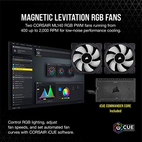Corsair iCUE H115i ELITE CAPELLIX Liquid CPU Cooler (33 Extra Heldere CAPELLIX RGB-LEDs, Twee 140 mm ML RGB Series PWM… - Image 6