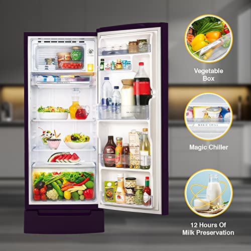 Image of Whirlpool Ice Magic PRO 200 L 3 Star Direct-Cool Single Door Refrigerator (215 IMPRO ROY 3S, PURPLE MULIA)
