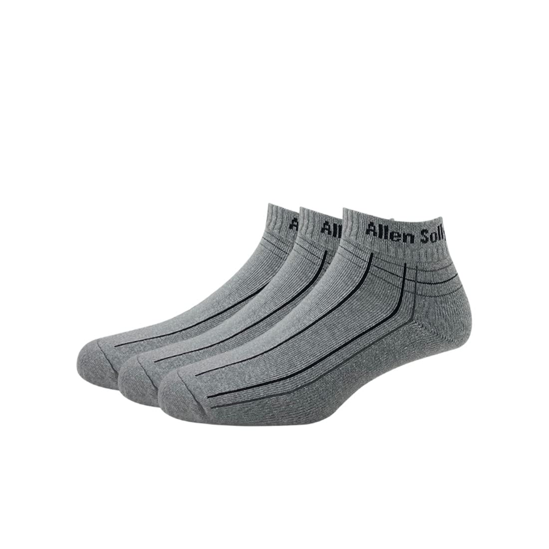 allen solly Men'S Cotton Ankle Length Socks (Pack Of 3) - Light Grey Melange-picture-34