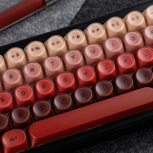 Image of dagaladoo PBT Keyboard keycaps,Red Lipstick moa keycaps Jelly