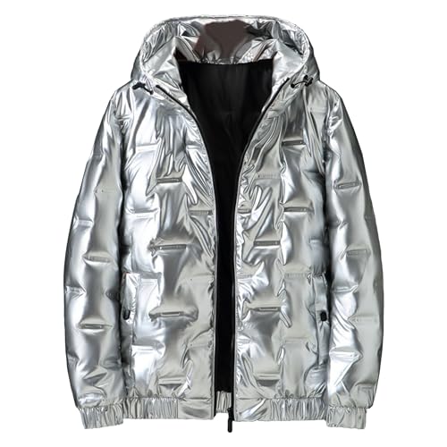 Blouson bouffant épais pour hommes avec capuche veste d'hiver imperméable