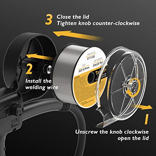 Tooliom Spool Gun 150A Aluminum Mig Welding Euro Connection For Tooliom Tl-250M #TOP1