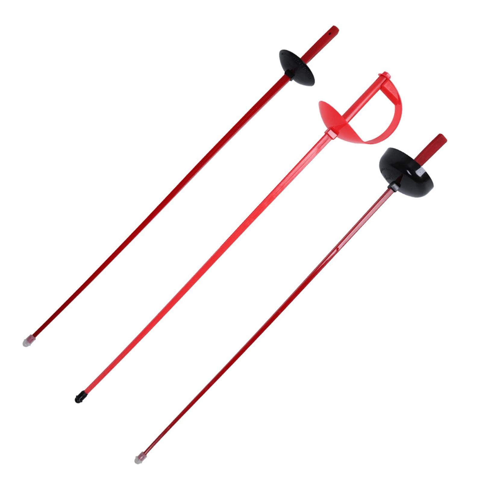 Sciabola da Scherma Sensibile al Movimento per Principianti, Istruttori, Regalo di Compleanno, Attrezzatura per Allenamento, Sport all'Aria Aperta, Rosso