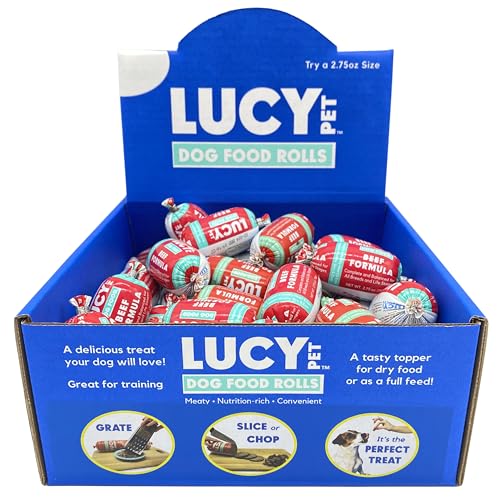 Image of Lucy Pet Products Beef Formula Dog Food Roll 36 Count 2.75 Ounce Rolls, 100600044