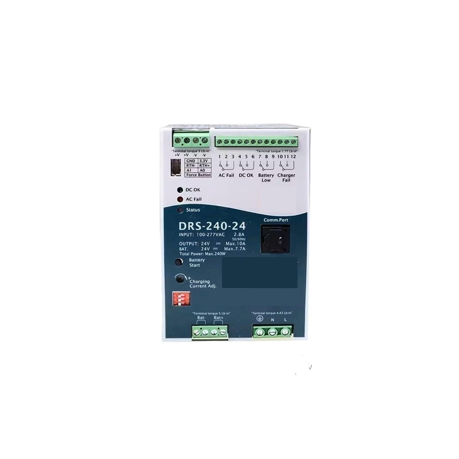 Alimentation Industrielle DRS-240-24 (DRS-240 24V 7,7A 240W)