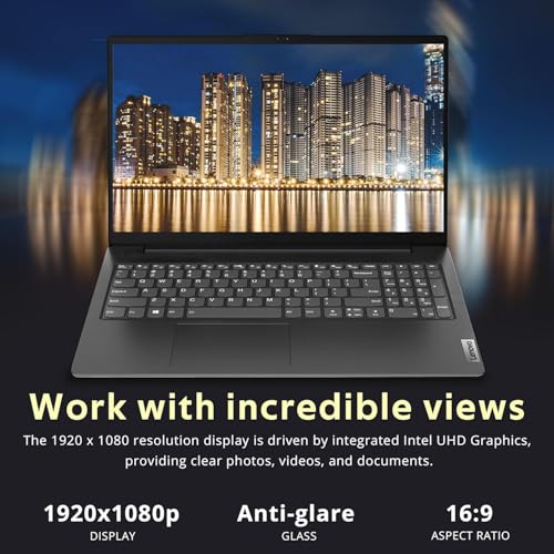 Lenovo Latest Launched V15 (2024) 15.6" FHD Anti-Glare Laptop, Intel Celeron N4500, 8GB DDR4 RAM, 256 NVME SSD, Intel UHD Graphics, Wi-Fi, Bluetooth, Windows 11, Black,1 Year Warranty - Image 6