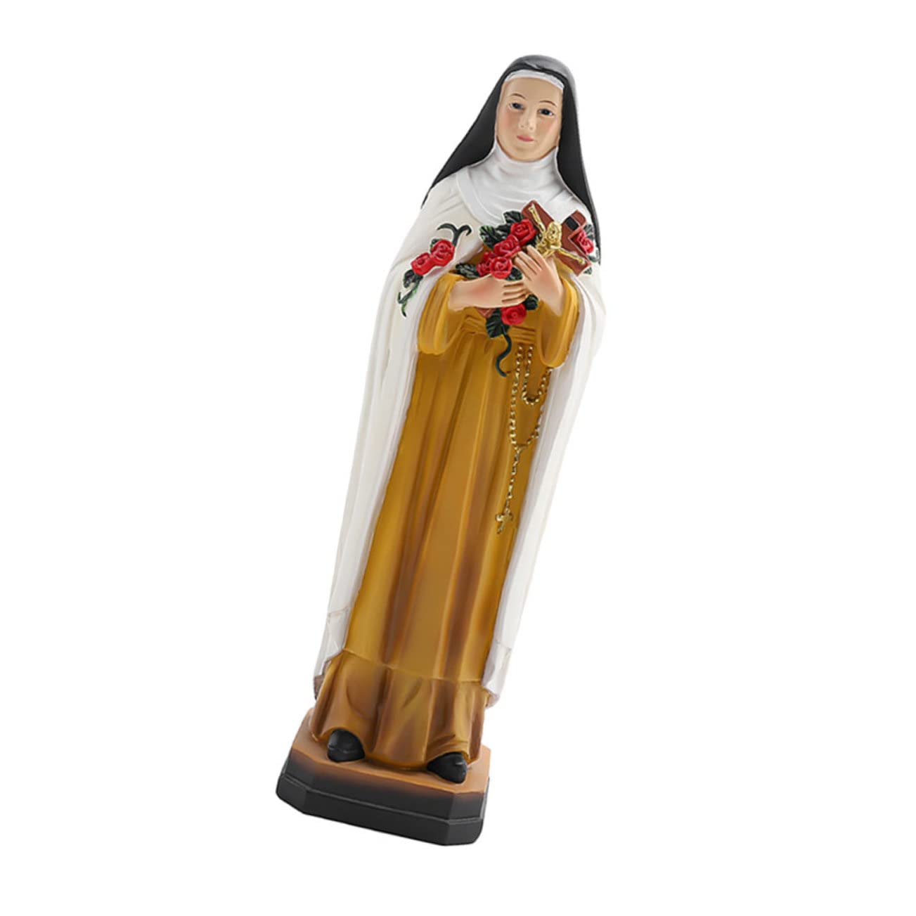 Statue de nonne vierge catholique ornement religieux et décoration de salle d'église