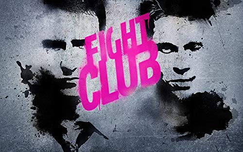 Fight Club Pink Movies Grunge Matte Finish Paper Print Poster 12 x 18 inch (Multicolor)