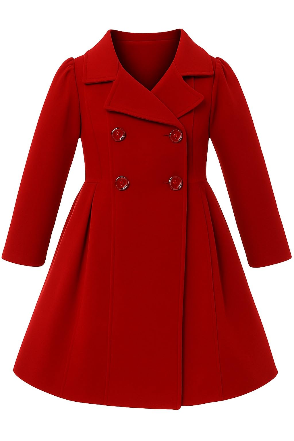 iGirlDress Coat Long Sleeve Button Pocket Long Winter Coat Outerwear