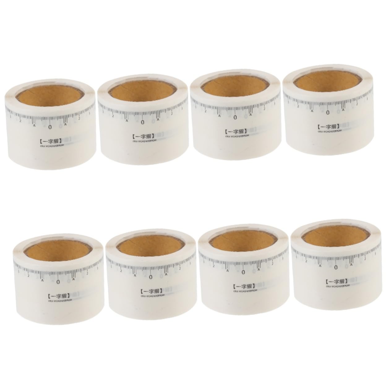 minkissy Maquillaje Pegatinas 8 Rollos Regla Del De La Ceja Kit De Maquillaje Regla De Medición Accesorio De Maquillaje Regla De Pegatinas Recorte De Accesorios Mujer