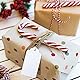 jijAcraft 100 Stück Weiß Geschenkanhänger, Groß Kraftpapier Anhänger Etiketten 5 x 10 CM, Anhängeetiketten mit Juteschnur, für Geschenkverpackung, Hochzeit, Lesezeichen, Weihnachten