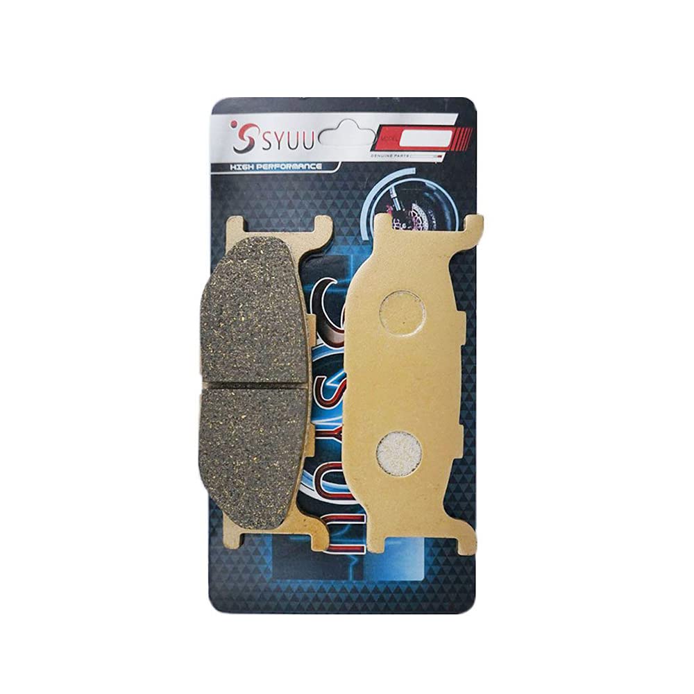 S SYUU moto Fibre de cuivre Plaquettes de Frein Avant et Arrière Compatible avec Yamaha XVZ 1300 TF Venture Star 1999-2001 XV 1600 A Wildstar 1999 2000 2001 2002 2003 2004 FA179F FA123R