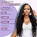 Afihond Human Braiding Hair for Boho Braids 120g Deep Water Wave Bulk Human Hair for Braiding No Weft 12A Wet and Wavy Curly Human Hair Extensions 3 Bundles/Pack Natural Color 18 Inch