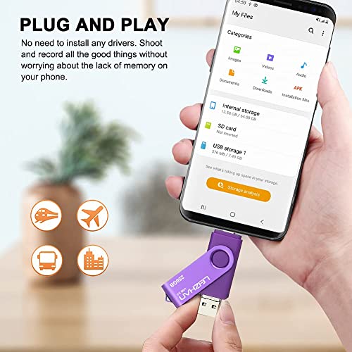 Clé USB OTG pour libérer la mémoire saturée Android 256 Go