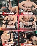 Twister Arm Trainer, 70-110lb Adjustable Chest Workout Equipment, Arm Trainer, Gorilla Bar, Portable Power Twister Bar, Detachable Design Fitness Anywhere