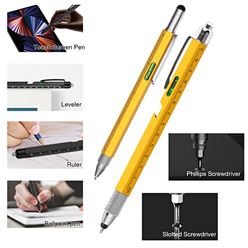 Hongred Mens Gifts Stocking Stuffers For Men 2Pcs 10 In 1 Multitool Pens Fathers Day Dad Gifts Office Gifts For Coworkers Gadgets For Men Valentines Day Gifts For Him Christmas Gifts For Men, Women #TOP3
