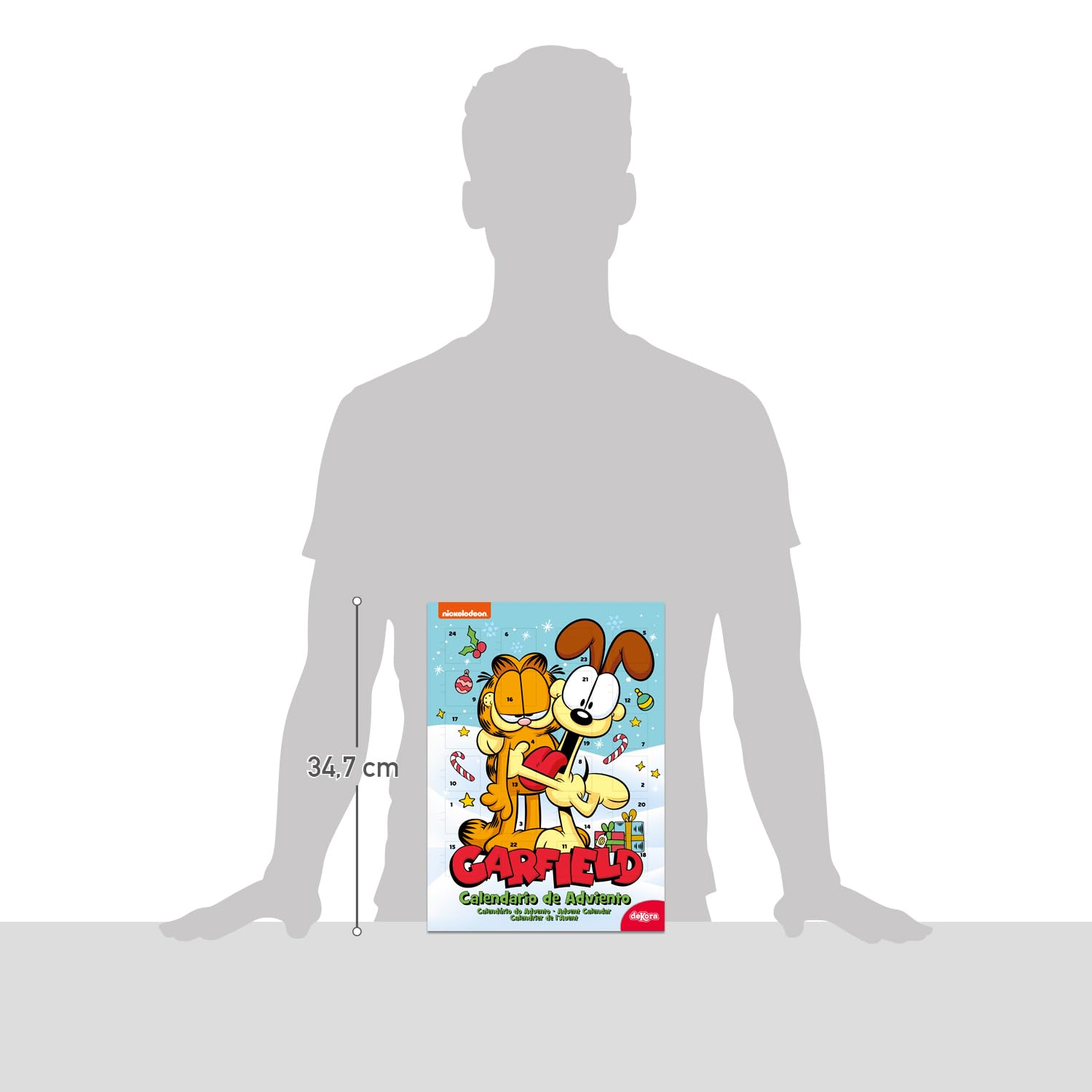 Calendario de adviento Garfield 24 chocolatinas 50g Chocolate con leche