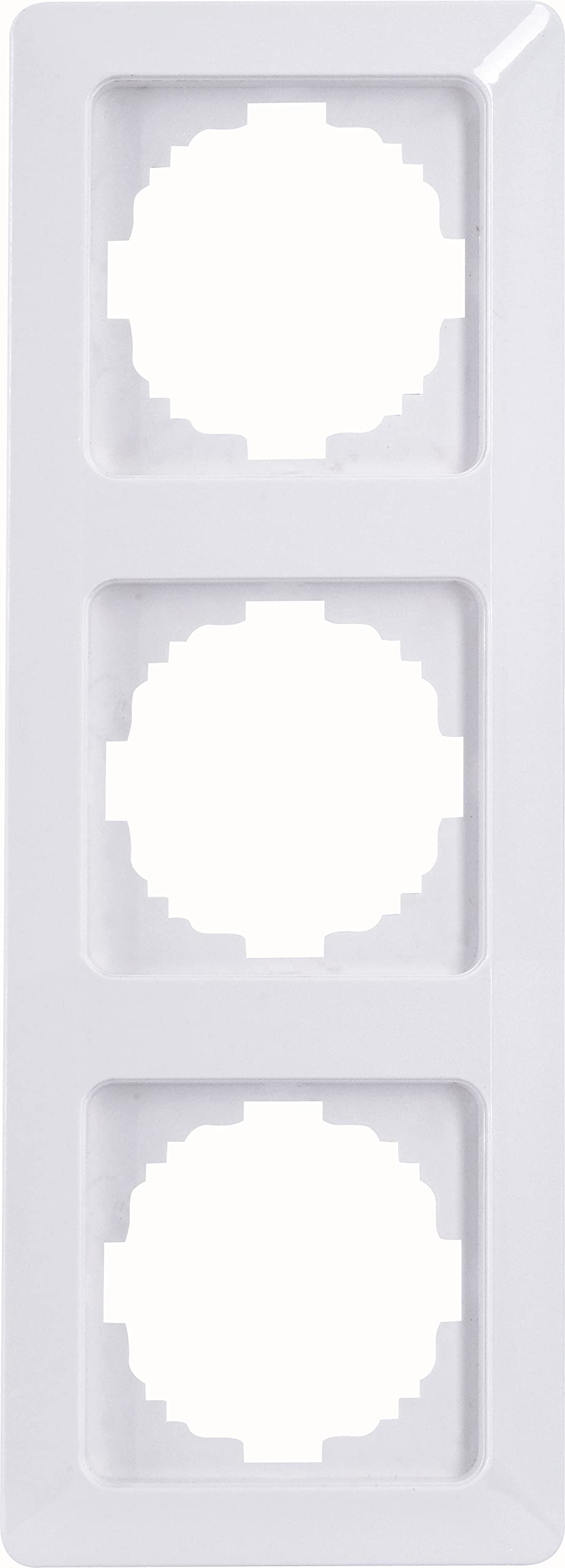 Cadre de finition 3 prises Kopp HK02 305813008 blanc pour interrupteur