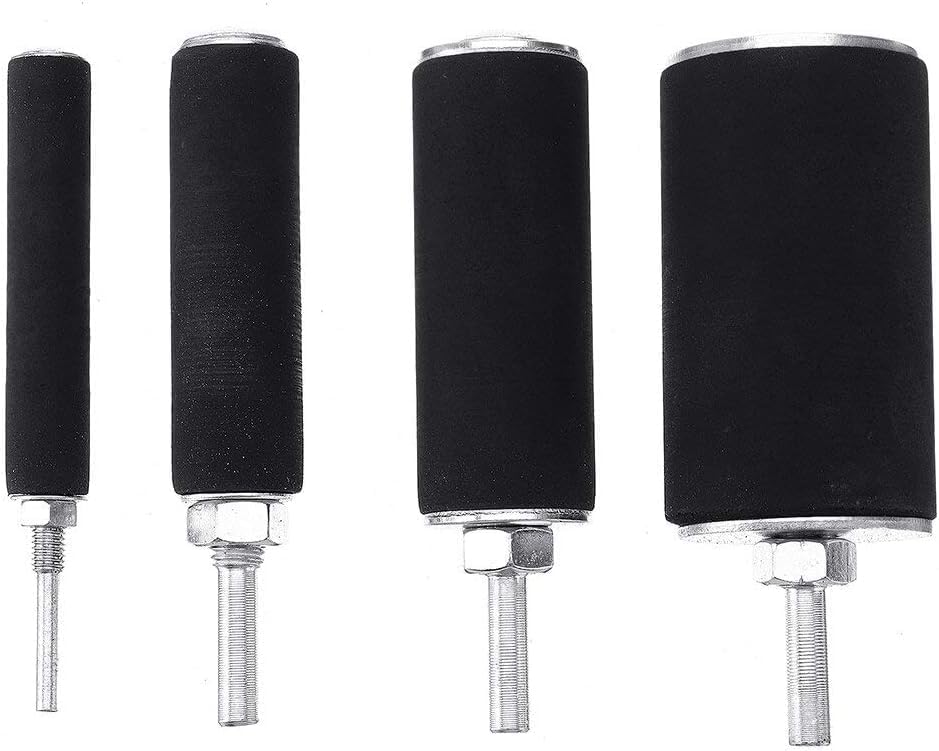 20Pcs/Set 80/120 Grit Sanding Drum Kit Drum Rubber Mandrels for Drill Press Woodworking Kit